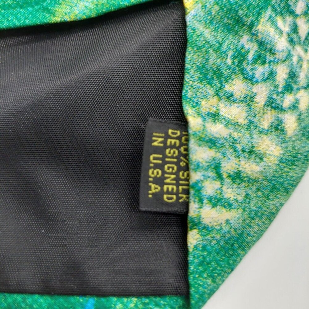 Richard Wallich Mens Sports Necktie Tie Fishing Rainbow Trout Silk 4"x57" - Picture 8 of 8